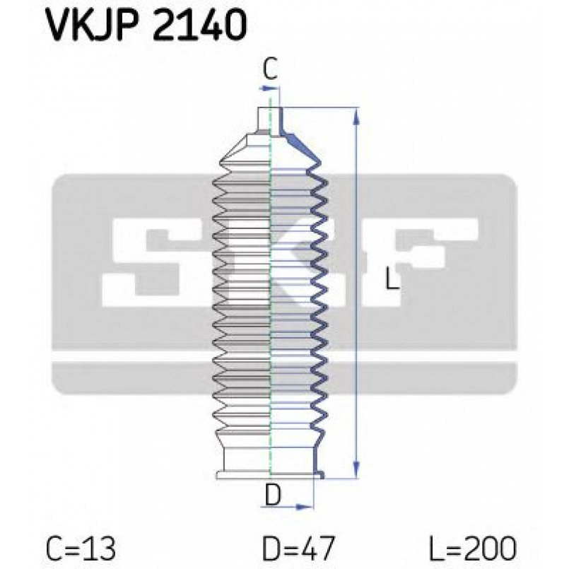 VKJP 2140 SKF - Пильовик привідного валу